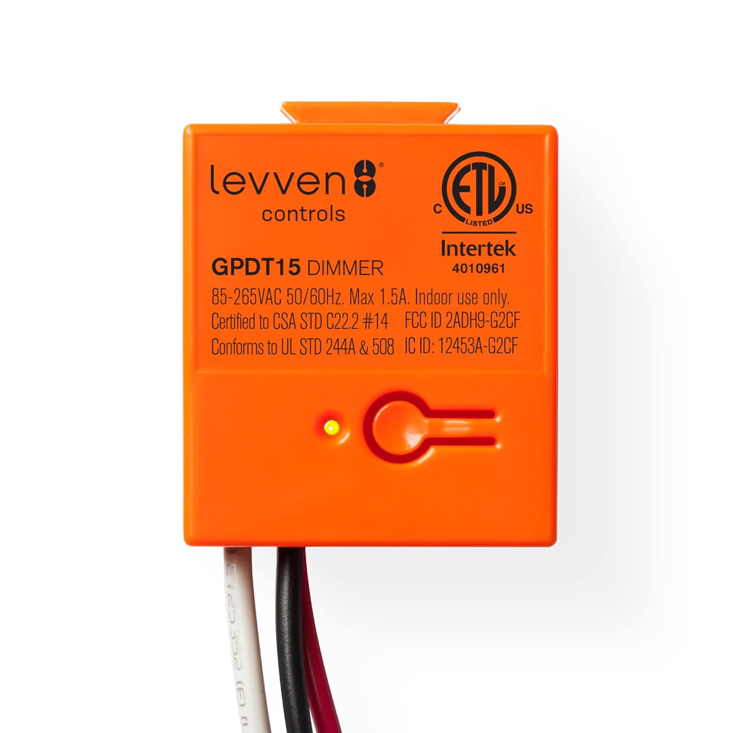 Levven Dimmer Controller (UL  ETL Listed) for Wireless Dimming Switch Kit, Requires Levven Wireless Switch, Light Dimmer Controller - Add a Switch Anywhere