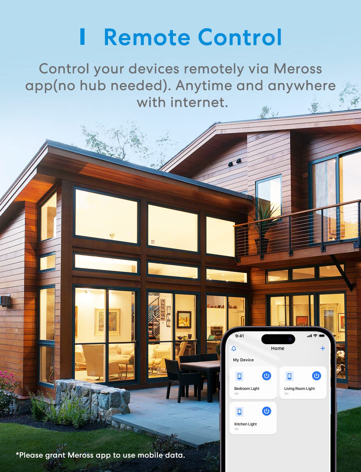 meross Smart Dimmer Switch, Single Pole Switch for LED Light, Neutral Wire Required, Compatible with Alexa, Hey Google and SmartThings, 2.4GHz Wi-Fi, Remote and Voice Control, No Hub Required, 4 Pack