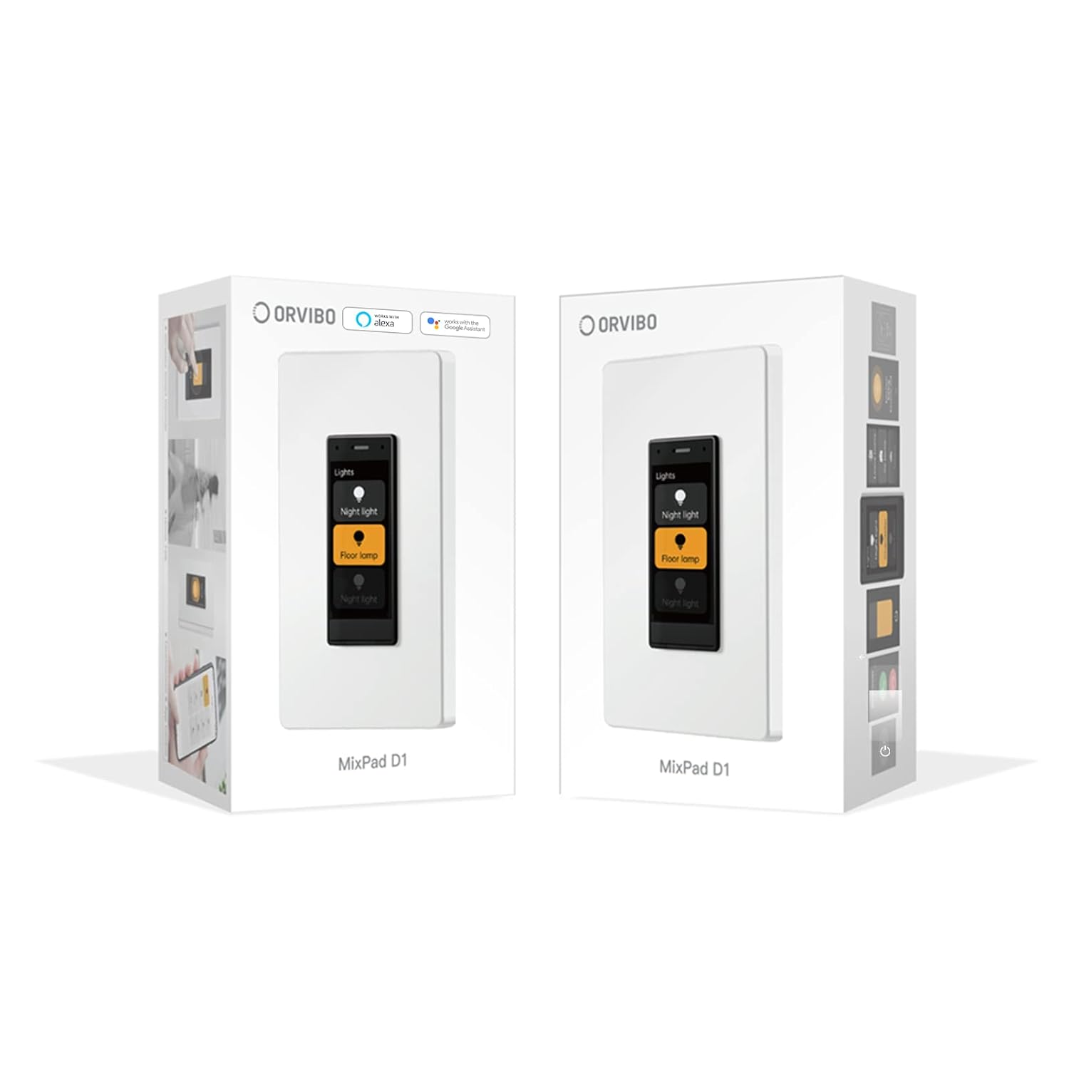 ORVIBO Matter Smart Touchscreen Dimmer Switch, 2.4GHz Smart Light Switch with Home Talk, Works with Amazon Alexa and Google Home, Single Pole and Neutral Wire Required (Dimmer)