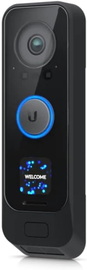 Ubiquiti Networks UVC G4 Dual-Camera Doorbell Pro, WiFi Connected, Integrated Porch Light, Two-Way Audio, Night Mode, IPX4 Weather Resistant, Black, UVC-G4-DOORBELL-PRO-US