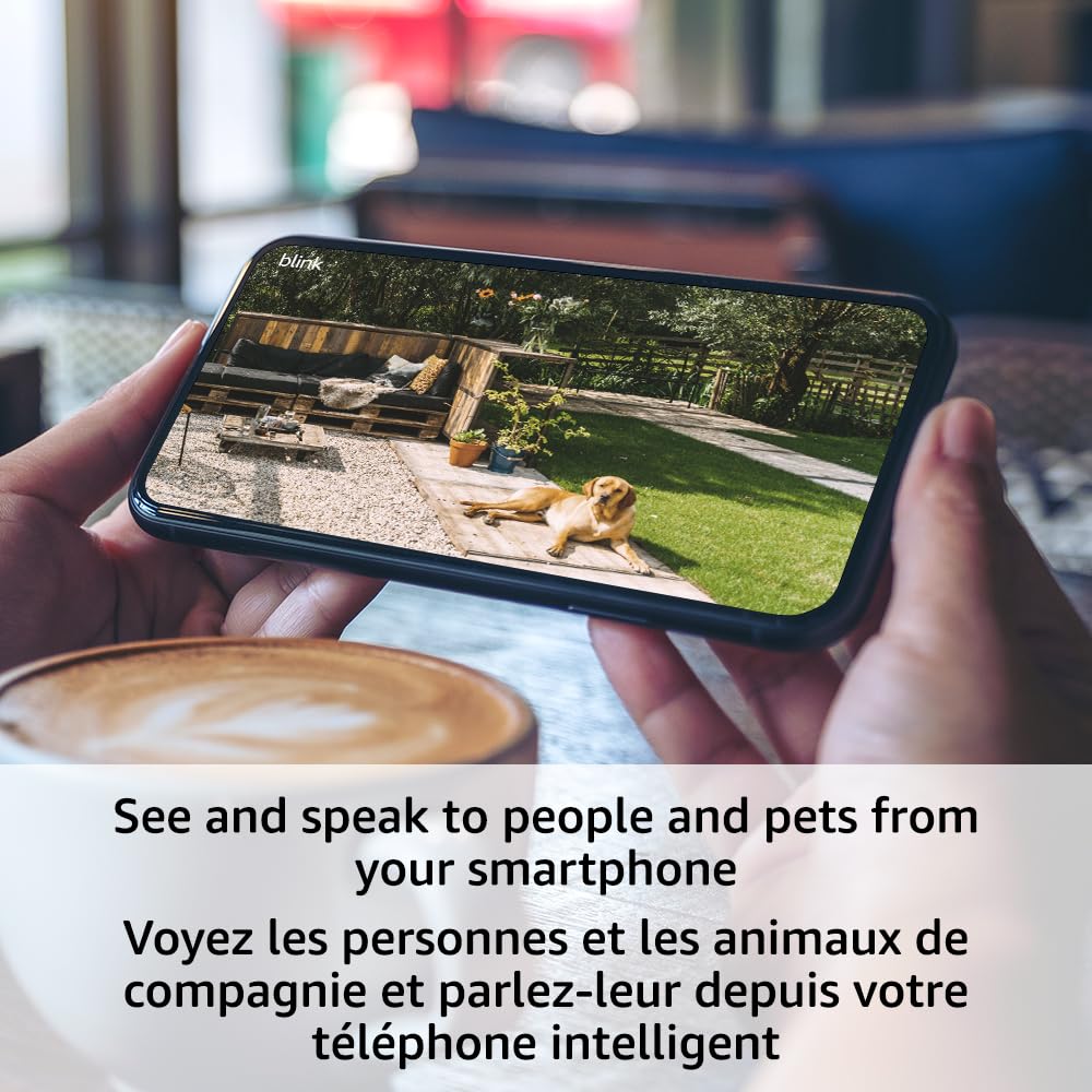 All-New Blink Outdoor 4 (4th Gen) – Wire-free smart security camera, two-year battery life, two-way audio, HD live view, enhanced motion detection, Works with Alexa – 6 camera system
