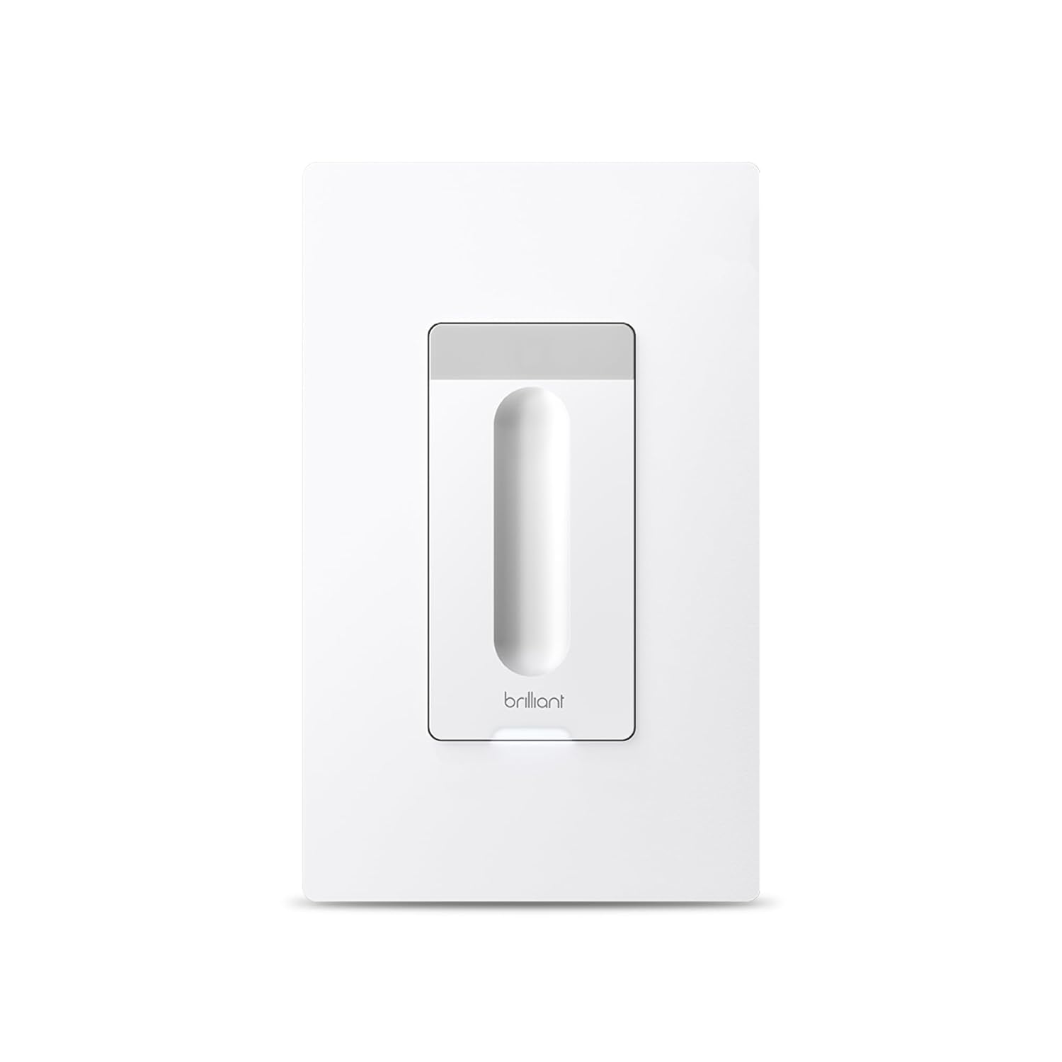 Brilliant Smart Dimmer Switch (White) — Compatible with Alexa, Google Assistant, Hue, LIFX, SmartThings, TP-Link, Wemo and More