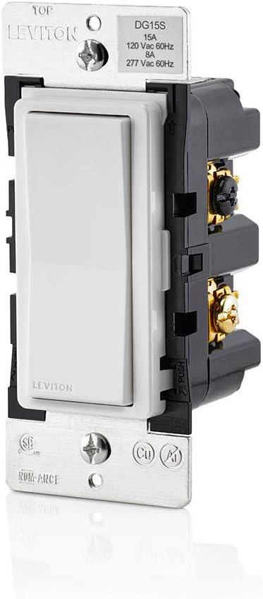 Leviton DG6HD-1BW Decora Smart Dimmer, Zigbee Certified, White