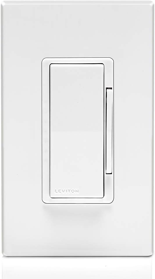 Leviton DZ6HD-1BZ Decora Smart 600W Dimmer with Z-Wave Technology, White/Light Almond, Repeater/Range Extender