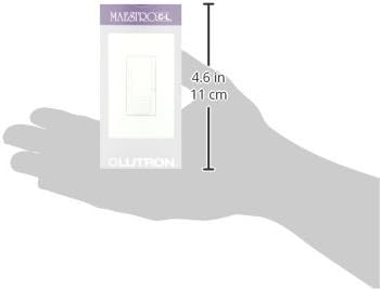 Lutron Maestro LED+ Motion Sensor Dimmer Switch | No Neutral Required | MSCL-OP153M-WH | White