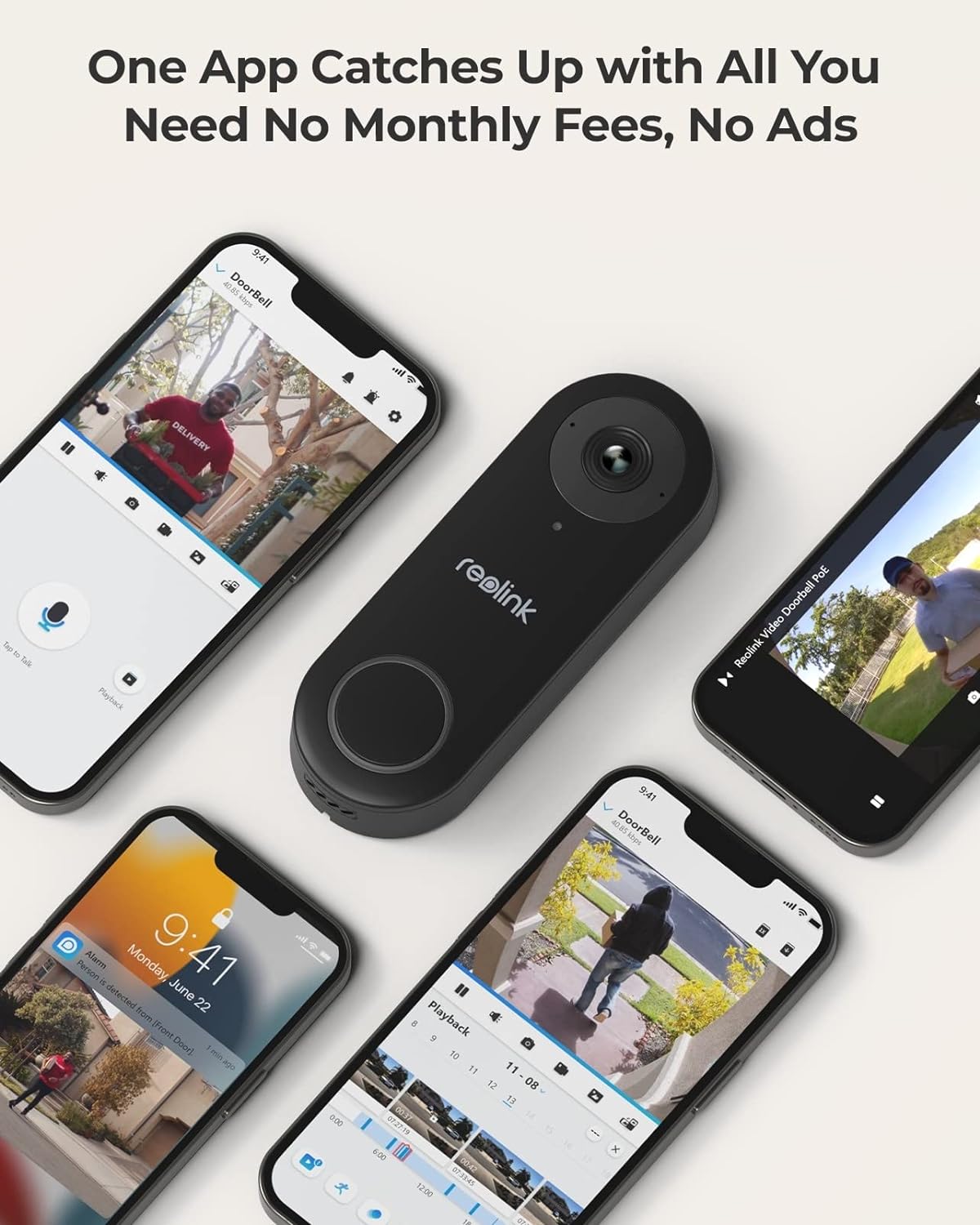 REOLINK Video Doorbell PoE Camera - 180° Diagonal, 5MP IP Security Camera Outdoor with Chime, 2-Way Talk, Plug  Play, Secured Local Storage, No Monthly Fee : Amazon.ca: Tools  Home Improvement