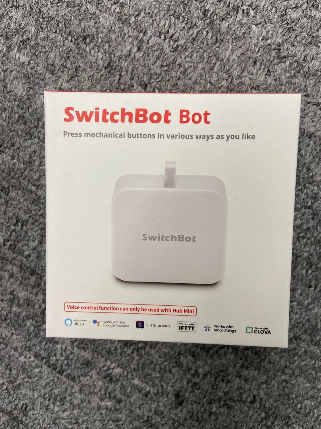 SwitchBot Smart Switch Button Pusher - Bluetooth Connection, Fingerbot for Rocker Switch/One-Way Button, App or Timer Control, Press/Switch/Custom Mode, Smart Light Switch