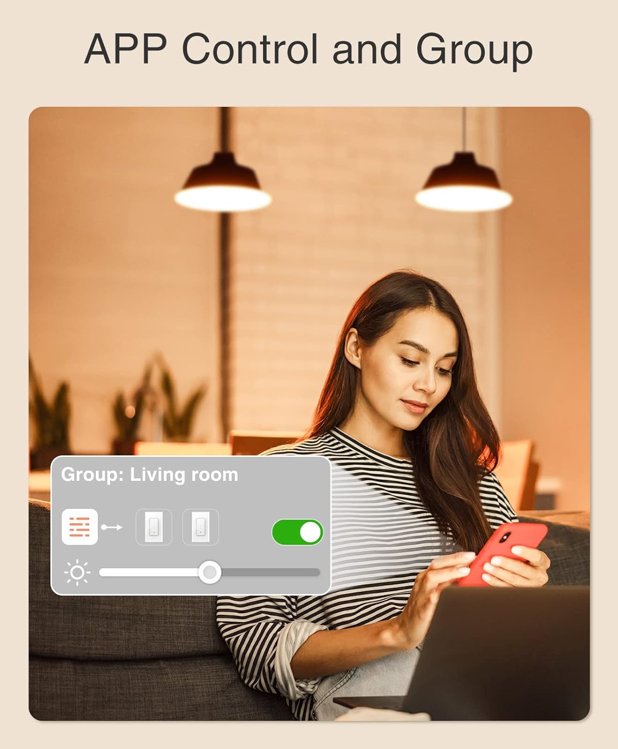 WISEBOT Smart Dimmer Switch for LED and Inc Bulbs, Ceiling Fans, Alexa  Google Home Compatible - Pack of 2
