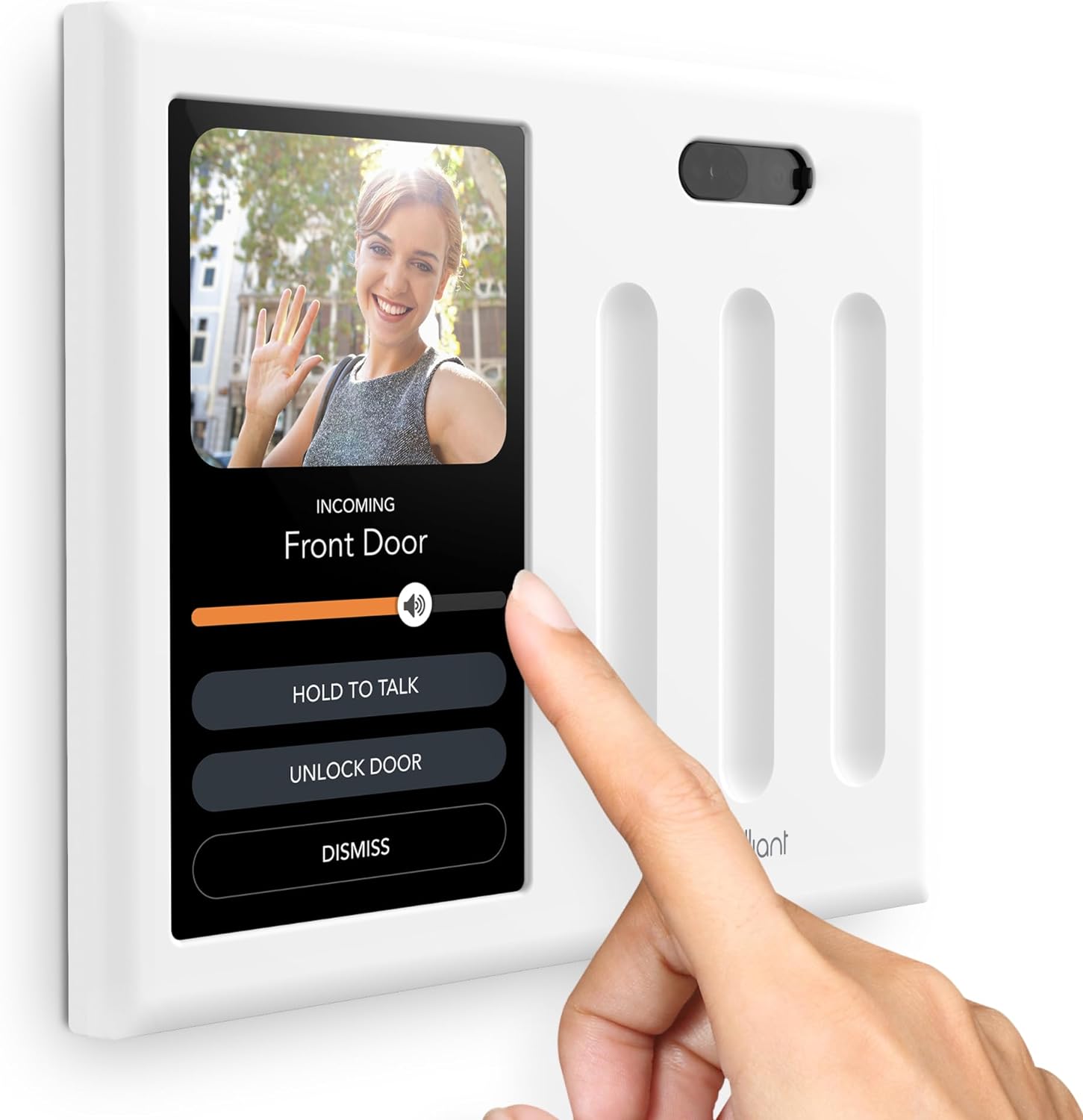 Brilliant Smart Home Control (3-Switch Panel) — Alexa Built-In  Compatible with Ring, Sonos, Hue, Google Nest, Wemo, SmartThings, Apple HomeKit — In-Wall Touchscreen Control for Lights, Music,  More