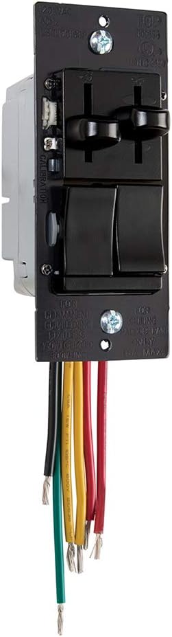 Legrand - Pass  Seymour Dimmer Light Switch with Fan Speed Control Switch, White Single Pole Dimmer Switch, LSCLDC163PWCCV4, 1 Count