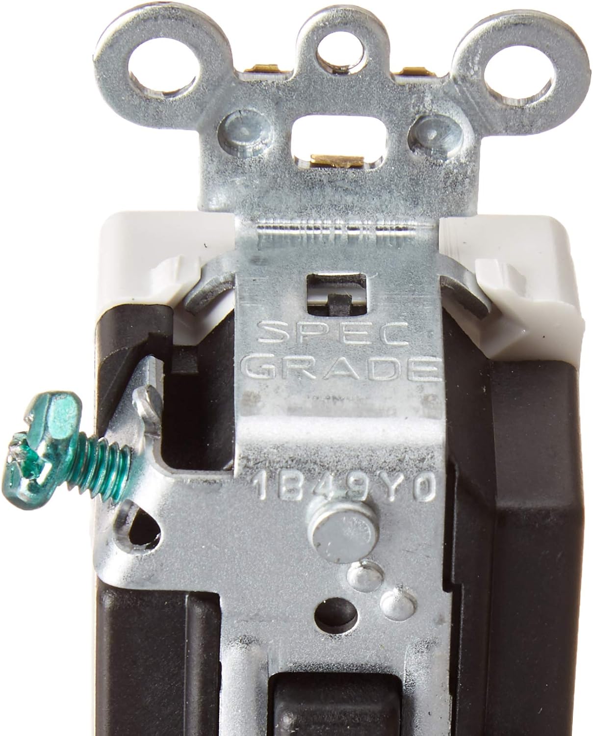 Leviton 56081-2W 3-Amp 24-Volt Decora Plus Rocker Double-Throw Ctr-Off Momentary Contact Single-Pole AC Quiet Switch, White
