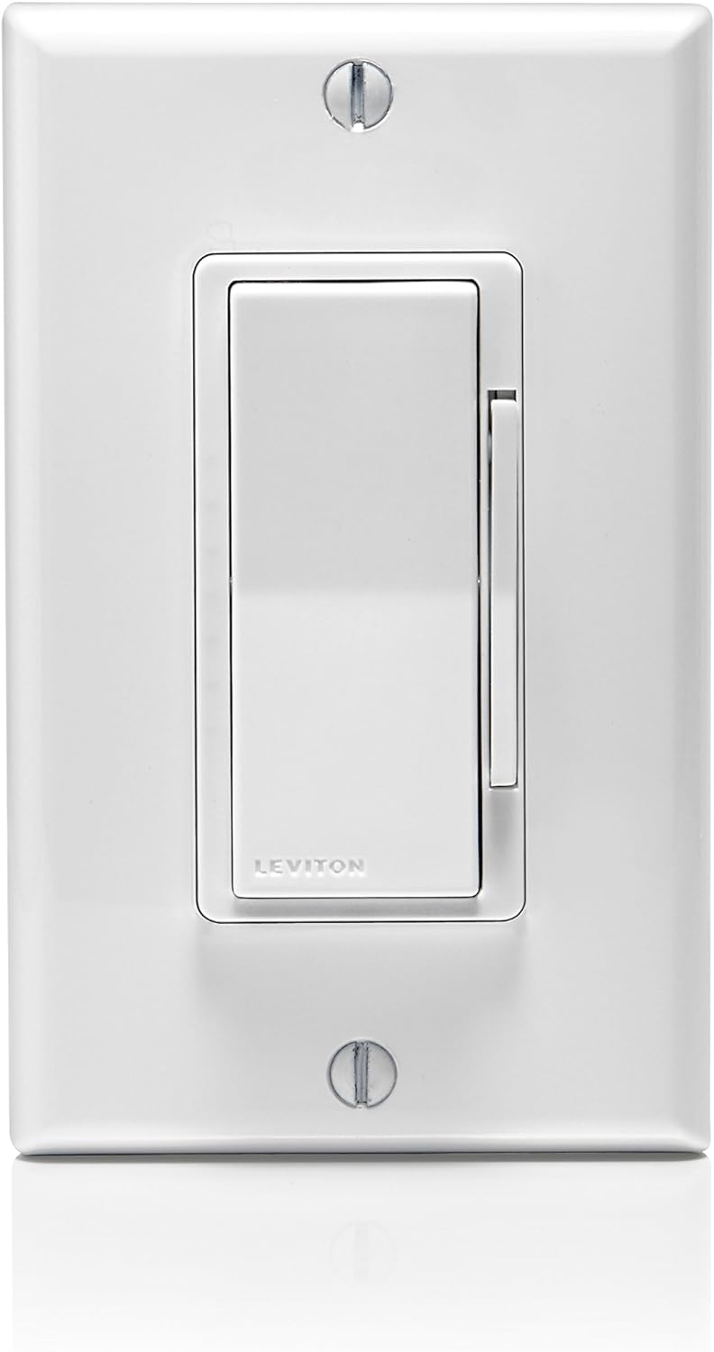 Leviton DD710-BLZ Decora Digital 0-10V Dimmer and Timer with Bluetooth Technology, White/Ivory/Light Almond