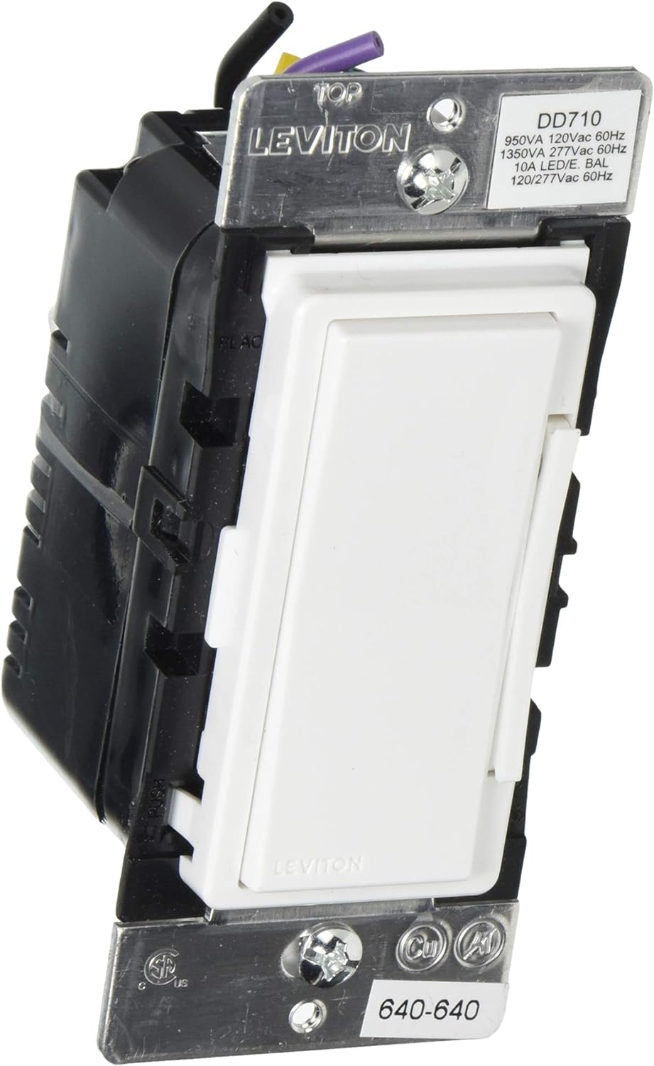 Leviton DD710-BLZ Decora Digital 0-10V Dimmer and Timer with Bluetooth Technology, White/Ivory/Light Almond