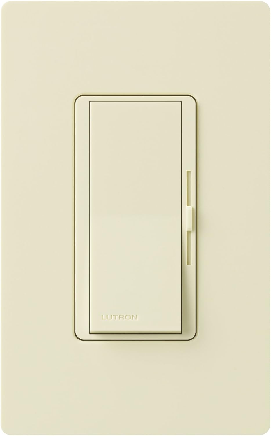 Lutron Diva Dimmer Switch for 0-10V LED/Fluorescent Fixtures, 8-Amp, Single-Pole or 3-Way, DVSTV-WH, White