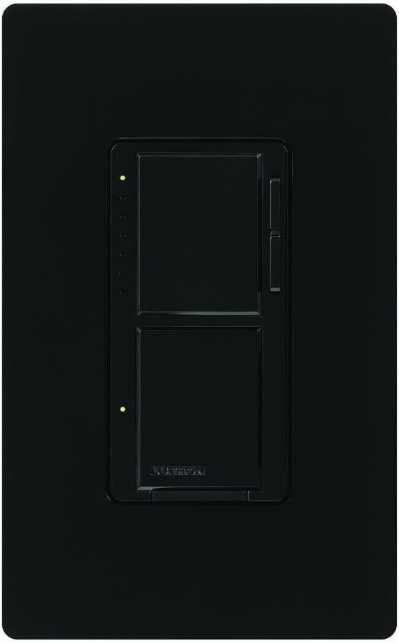 Lutron MA-L3S25-AL Maestro 300 Watt Single-Pole Dual Dimmer and Switch, Almond