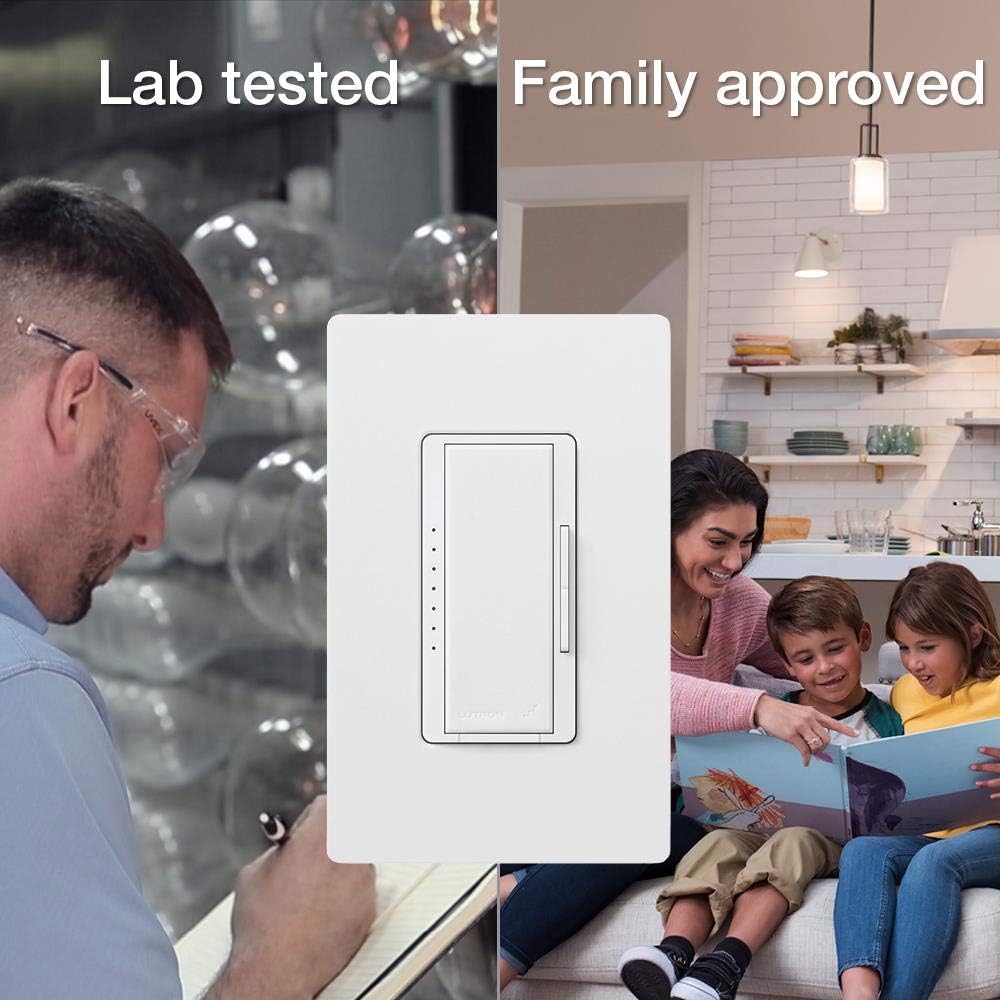 Lutron Maestro C.L Dimmer Switch | for Dimmable LED, Halogen  Incandescent Bulbs | Single-Pole or Multi-Location | MACL-153M-BI-C | Biscuit