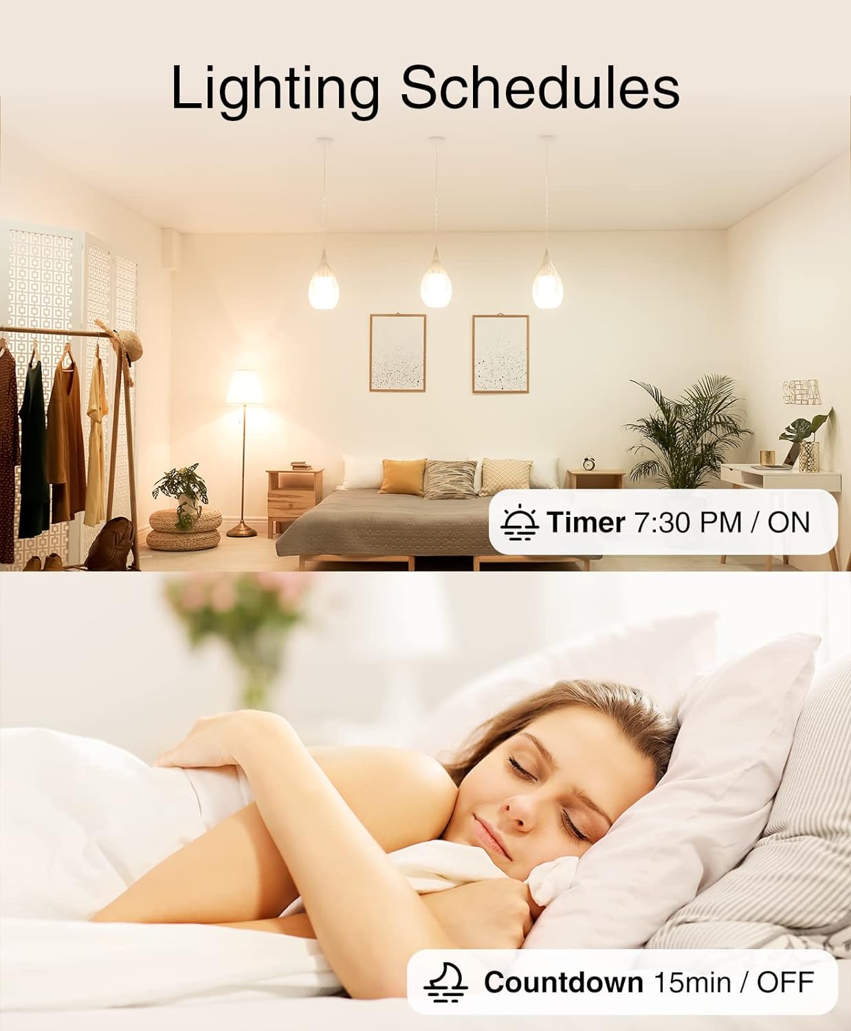 OHMAX Smart Light Switch, WiFi Smart Switch for Light Work with Alexa, Google Assistant, Smart Life and Tuya, Single Pole, Neutral Wire Required, Remote Control Schedule, FCC/UL Certified (2 Pack)