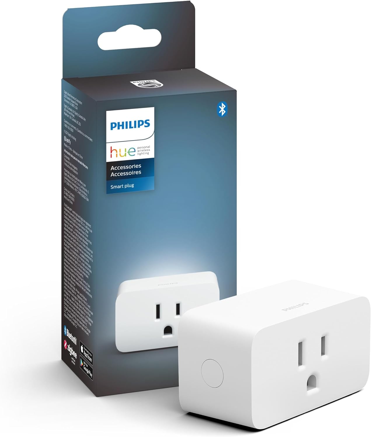 Philips Hue Smart Plug That Works with Alexa, Google Home and Apple Home Kit, Smart Plug for Smart Home, App Control Optimizes Your Home Automatic ,White