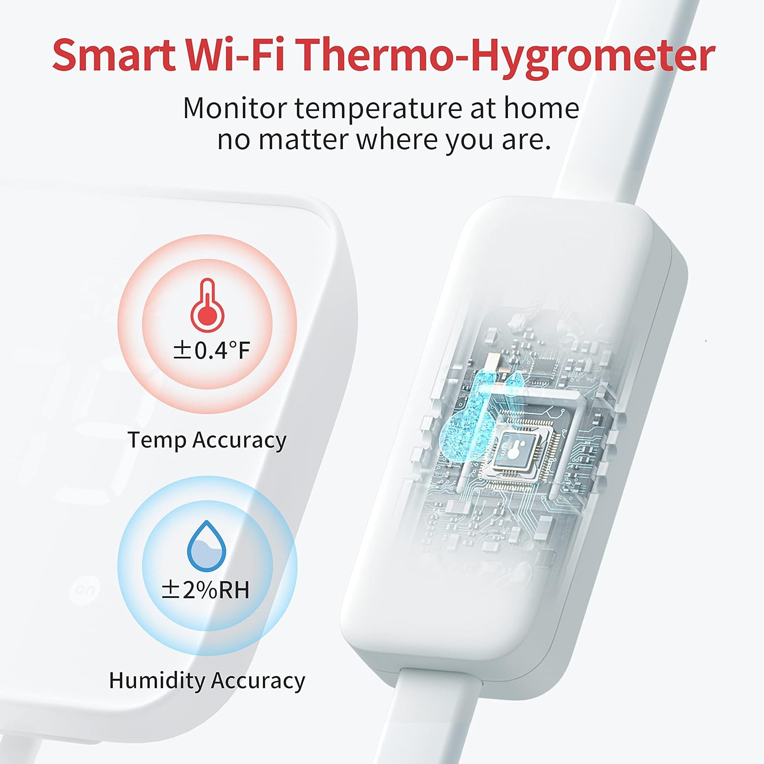 SwitchBot Hub2 (2nd Gen), work as a WiFi Thermometer Hygrometer, IR Remote Control, Smart Remote and Light Sensor, Link SwitchBot to Wi-Fi (Support 2.4GHz), Compatible with AlexaGoogle Assistant