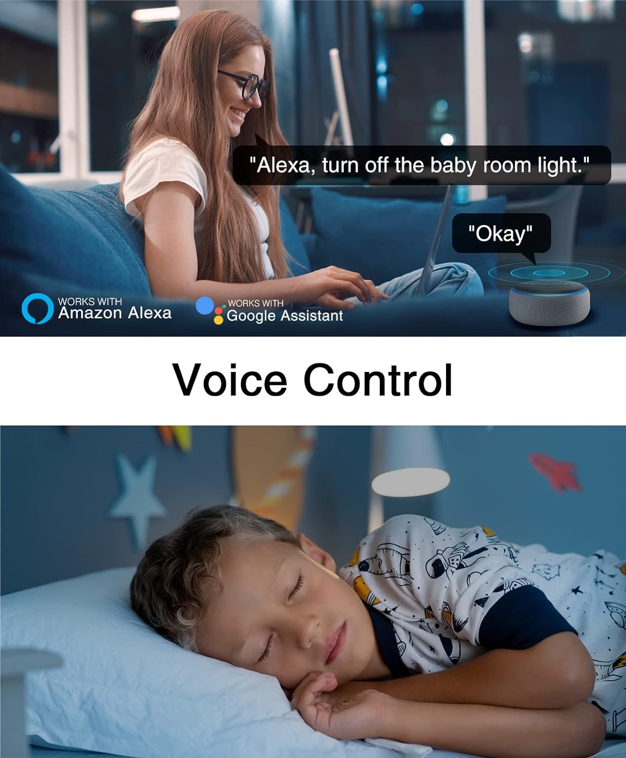 WISEBOT 3-Way Smart Switch, 2.4G WiFi Light Switch with Timer Function, Voice Control with Alexa and Google Home, Remote Control from App, Needs Neutral Wire, 3-Way Easy Installation